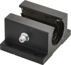 L.M76 - 0.5005" Inside Diam, Open Single Pillow Block Linear Bearing - 2" Overall Width - Americas Industrial Supply