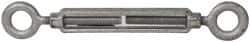 Made in USA - 2,200 Lb Load Limit, 1/2" Thread Diam, 6" Take Up, Steel Eye & Eye Turnbuckle - 13" Closed Length - Americas Industrial Supply