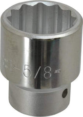 Proto - 1-5/8", 1" Drive, Standard Hand Socket - 12 Points, 3-1/4" OAL - Americas Industrial Supply