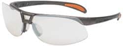 Uvex - SCT-Reflect 50 Lenses, Framed Safety Glasses - Scratch Resistant, Sandstone Polycarbonate Frame, Size Universal, Wrap Around - Americas Industrial Supply