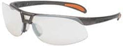 Uvex - SCT-Reflect 50 Lenses, Framed Safety Glasses - Scratch Resistant, Sandstone Polycarbonate Frame, Size Universal, Wrap Around - Americas Industrial Supply
