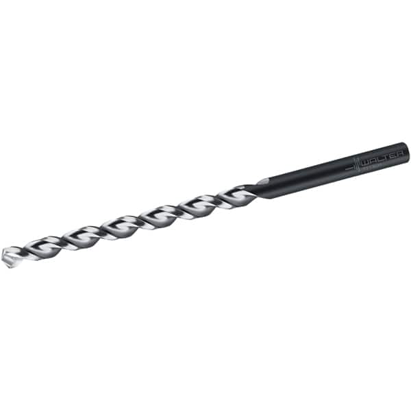 Walter-Titex - 37/64", 130° Point, Parabolic Flute, High Speed Steel Taper Length Drill Bit - Oxide Finish, 144mm Flute Length, 220mm OAL, Series A1522 - Americas Industrial Supply