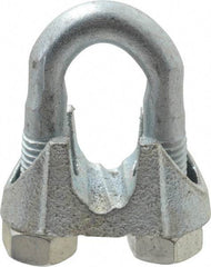 Value Collection - 5/8" Wire Rope U-Bolt Clip - Malleable Iron, Galvanized - Americas Industrial Supply