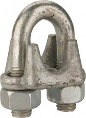Value Collection - 7/8" Wire Rope U-Bolt Clip - Forged Steel, Galvanized - Americas Industrial Supply