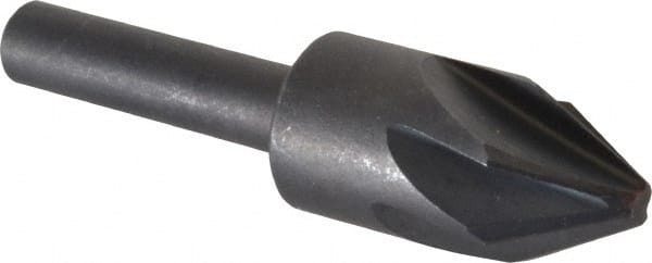 Keo - 1/2" Head Diam, 1/4" Shank Diam, 6 Flute 60° High Speed Steel Countersink - Americas Industrial Supply
