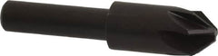 Keo - 3/8" Head Diam, 1/4" Shank Diam, 6 Flute 82° High Speed Steel Countersink - Bright Finish, 1-3/4" OAL, Single End, Straight Shank, Right Hand Cut - Americas Industrial Supply