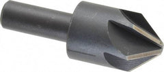 Keo - 1" Head Diam, 1/2" Shank Diam, 6 Flute 82° High Speed Steel Countersink - Bright Finish, 2-3/4" OAL, Single End, Straight Shank, Right Hand Cut - Americas Industrial Supply