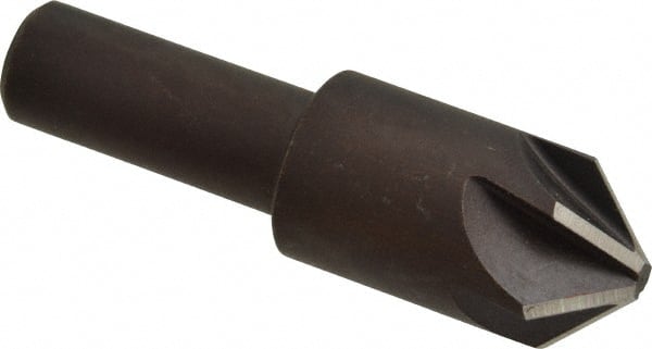 Keo - 3/4" Head Diam, 1/2" Shank Diam, 6 Flute 90° High Speed Steel Countersink - Americas Industrial Supply