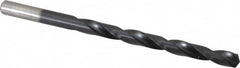 Chicago-Latrobe - Letter D 135° High Speed Steel Jobber Drill - TiAlN Finish, Right Hand Cut, Spiral Flute, Straight Shank, 4" OAL, Split Point - Americas Industrial Supply