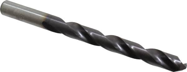 Chicago-Latrobe - Letter Z 135° High Speed Steel Jobber Drill - TiAlN Finish, Right Hand Cut, Spiral Flute, Straight Shank, 5-1/4" OAL, Split Point - Americas Industrial Supply