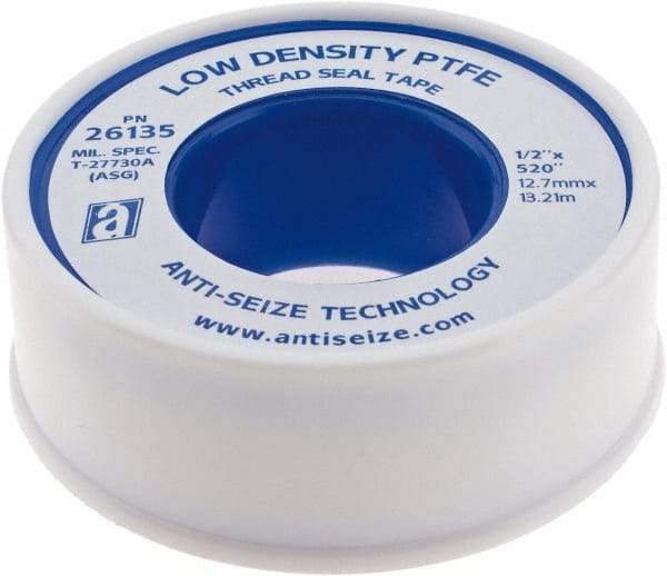 Value Collection - 1/2" Wide x 520" Long Low Density Pipe Repair Tape - -450 to 550°F, White - Americas Industrial Supply