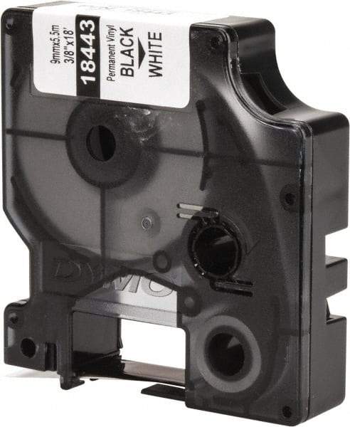 Dymo - 216" Long, White Vinyl Tape - For Rhino 3000, RHINO 4200, 5000, 5200, 6000, 6500 - Americas Industrial Supply