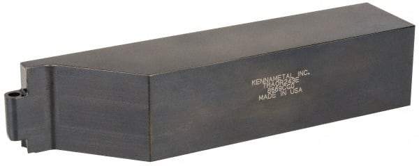 Kennametal - TRAO, Right Hand Cut, 1-1/2" Shank Height x 1-1/2" Shank Width, Neutral Rake Indexable Turning Toolholder - 7" OAL, RC..35 Insert Compatibility, Series K-Lock - Americas Industrial Supply