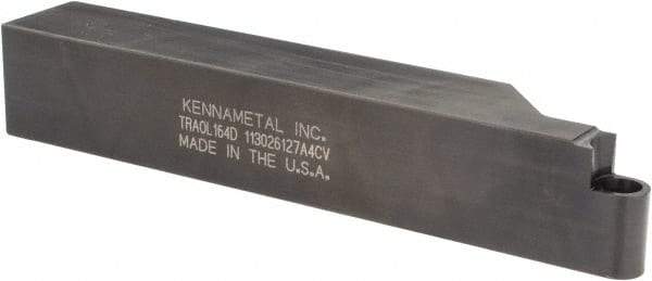 Kennametal - TRAO, Left Hand Cut, 1" Shank Height x 1" Shank Width, Neutral Rake Indexable Turning Toolholder - 6" OAL, RC..46 Insert Compatibility, Series K-Lock - Americas Industrial Supply