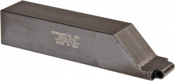 Kennametal - TRAO, Left Hand Cut, 1-1/4" Shank Height x 1-1/4" Shank Width, Neutral Rake Indexable Turning Toolholder - 6" OAL, RC..35 Insert Compatibility, Series K-Lock - Americas Industrial Supply