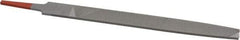 Simonds File - 8" Long, Second Cut, Flat American-Pattern File - Double Cut, Tang - Americas Industrial Supply