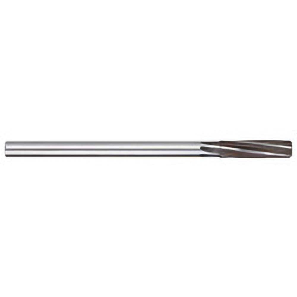 Chucking Reamer: 0.3745″ Dia, 7″ OAL, 1-3/4″ Flute Length, Straight Shank, High Speed Steel 6 Flute