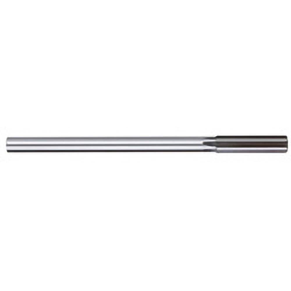 Chucking Reamer: 0.242″ Dia, 6″ OAL, 1-1/2″ Flute Length, Straight Shank, High Speed Steel 6 Flute