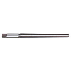 Titan USA - Taper Pin Reamers; Taper Pin Size (Number): #12 (Wire); Small End Diameter (Decimal Inch): 0.8420 ; Reamer Diameter (Decimal Inch): 1.0500 ; Flute Type: Straight ; Shank Type: Straight ; Overall Length (Inch): 13-7/8 - Exact Industrial Supply