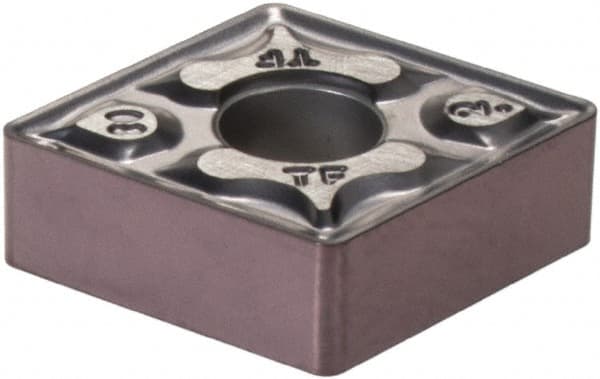 Iscar - CNMG432 TF Grade IC806 Carbide Turning Insert - TiN/TiAlN Finish, 80° Diamond, 1/2" Inscr Circle, 3/16" Thick, 1/32" Corner Radius - Americas Industrial Supply