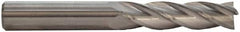 M.A. Ford - 5/8", 2-1/2" LOC, 5/8" Shank Diam, 4-5/8" OAL, 4 Flute, Solid Carbide Square End Mill - Single End, TiN Finish, Spiral Flute, 30° Helix, Centercutting, Right Hand Cut, Right Hand Flute - Americas Industrial Supply