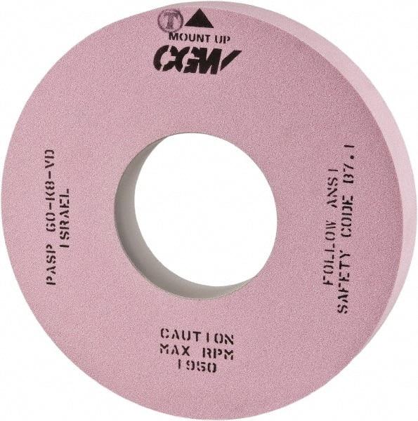 Camel Grinding Wheels - 16" Diam x 8" Hole x 1" Wide Centerless & Cylindrical Grinding Wheel - 60 Grit, Aluminum Oxide, Type 1, Vitrified Bond, No Recess - Americas Industrial Supply