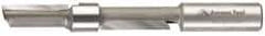 Amana Tool - 1/2" Diam, 1/2" Shank Diam, 1-1/8" Length of Cut, 2 Flute Straight Plunge Router Bit - 4-1/4" Overall Length, Piloted, Carbide Tipped - Americas Industrial Supply