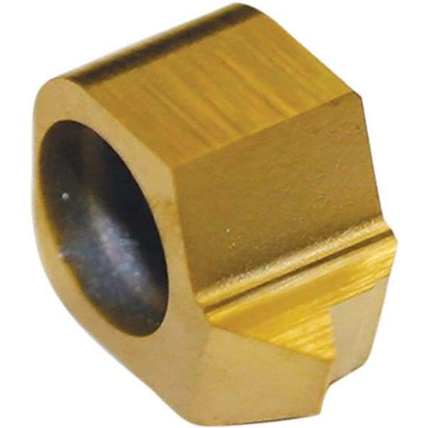 Tool-Flo - BNVR Grade GP4, Internal 60° V Threading Insert - 18 to 40 TPI Ext Pitch, Right Hand Insert, TiN Finish, Carbide - Americas Industrial Supply