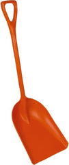 Remco - 17-1/8" High Square Plastic Shovel - 27" Long D-Grip Handle - Americas Industrial Supply