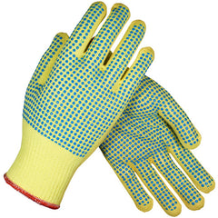 ‎08-K200PDD/M Gloves w/Kevlar Brand - 100% Kevlar - 13 Gauge - Lt. Wgt - ANSI2 - Dots One Side - Exact Industrial Supply