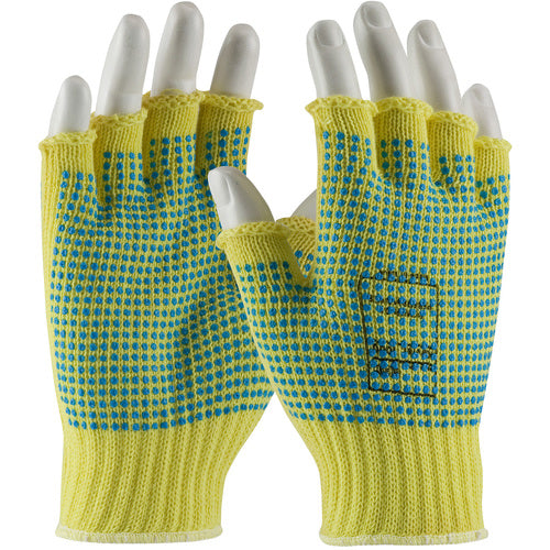 ‎08-K259PDD/S Gloves w/Kevlar Brand - Kevlar 1/2 Fngr - Dts 2 Sides - 7 Gg - M. Wgt - ANSI2 - Dots 2 Sides - Exact Industrial Supply