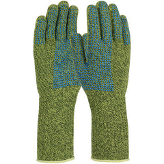 ‎08-K385/L Gloves w/Kevlar Brand - Kevlar/Steel Blend Gloves - 2 side special dot pattern - heavy weight - Exact Industrial Supply