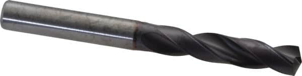 Kennametal - 7.80034mm 140° Spiral Flute Solid Carbide Screw Machine Drill Bit - Right Hand Cut, 41mm Flute Length, 79mm OAL, Standard Point, Straight Shank - Americas Industrial Supply