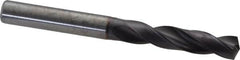 Kennametal - 7.80034mm 140° Spiral Flute Solid Carbide Screw Machine Drill Bit - Right Hand Cut, 41mm Flute Length, 79mm OAL, Standard Point, Straight Shank - Americas Industrial Supply
