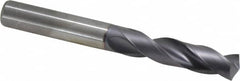 Kennametal - 9.79932mm 140° Spiral Flute Solid Carbide Screw Machine Drill Bit - Americas Industrial Supply