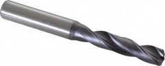 Kennametal - 8.60044mm 140° Spiral Flute Solid Carbide Screw Machine Drill Bit - Right Hand Cut, 47mm Flute Length, 89mm OAL, Standard Point, Straight Shank - Americas Industrial Supply