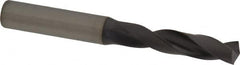 Kennametal - 10.09904mm 140° Spiral Flute Solid Carbide Screw Machine Drill Bit - Right Hand Cut, 55mm Flute Length, 102mm OAL, Standard Point, Straight Shank - Americas Industrial Supply