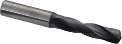 Kennametal - 12.10056mm 140° Spiral Flute Solid Carbide Screw Machine Drill Bit - Right Hand Cut, 60mm Flute Length, 107mm OAL, Standard Point, Straight Shank - Americas Industrial Supply