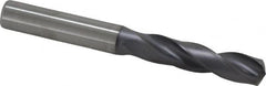 Kennametal - 9.6012mm 140° Spiral Flute Solid Carbide Screw Machine Drill Bit - Americas Industrial Supply