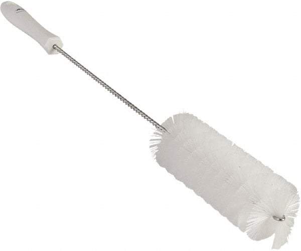 Vikan - 2" Diam Polyester Valve Brush - 19-5/8" OAL, 5-15/16" Head Length, Polypropylene & Stainless Steel Handle - Americas Industrial Supply