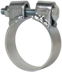 Made in USA - 2.67" ID, Steel Zinc Plated BCE Band Style Clamp - 0.12" Thick, 2-1/2" Hose - Americas Industrial Supply