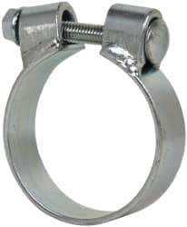 Made in USA - 2.92" ID, Steel Zinc Plated BCE Band Style Clamp - 0.12" Thick, 2-3/4" Hose - Americas Industrial Supply