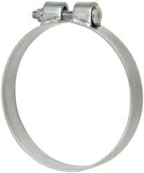 Made in USA - 6.17" ID, Steel Zinc Plated BCE Band Style Clamp - 0.12" Thick, 6" Hose - Americas Industrial Supply