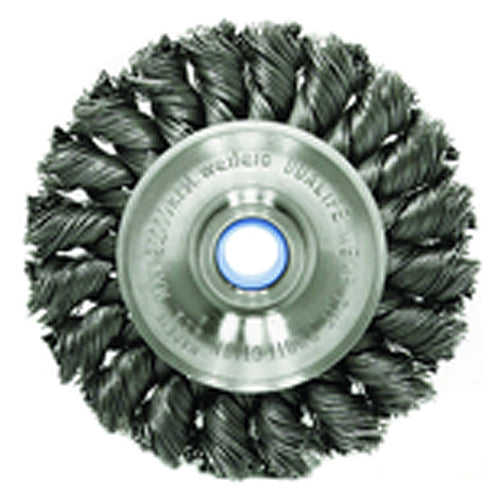 ‎3″ Standard Twist Knot Wire Wheel, .014″ Steel Fill, 1/2″-3/8″ Arbor Hole, Retail Pack - Americas Industrial Supply