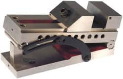Suburban Tool - 3" Jaw Width x 1-5/16" Jaw Height, 4-3/4" Jaw Capacity, Steel, V Groove Sine Vise - 7-1/2" OAL x 3" Overall Width x 3-5/8" Overall Height, Square to within 0.0002", Parallel to within 0.0002" - Americas Industrial Supply