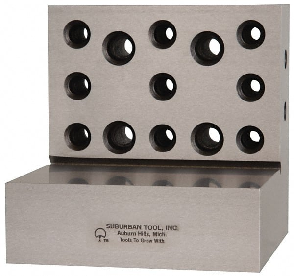 Suburban Tool - 4" Wide x 4" Deep x 4" High Steel Precision-Ground Angle Plate - Americas Industrial Supply