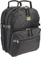 CLC - 75 Pocket Black Ballistic Polyester Backpack Tool Bag - 13" Wide x 13" Deep x 9" High - Americas Industrial Supply