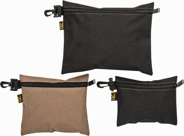 CLC - Black & Khaki Polyester Tool Bag - 9, 7 & 6" Wide x 7" Deep - Americas Industrial Supply