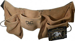 CLC - 29 to 46" Waist Tool Belt - 12 Pocket, 2" Wide, Industrial Yellow, Leather - Americas Industrial Supply