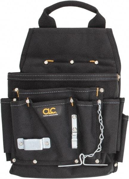 CLC - 12 Pocket Electrician's Holster - Nylon, Black - Americas Industrial Supply